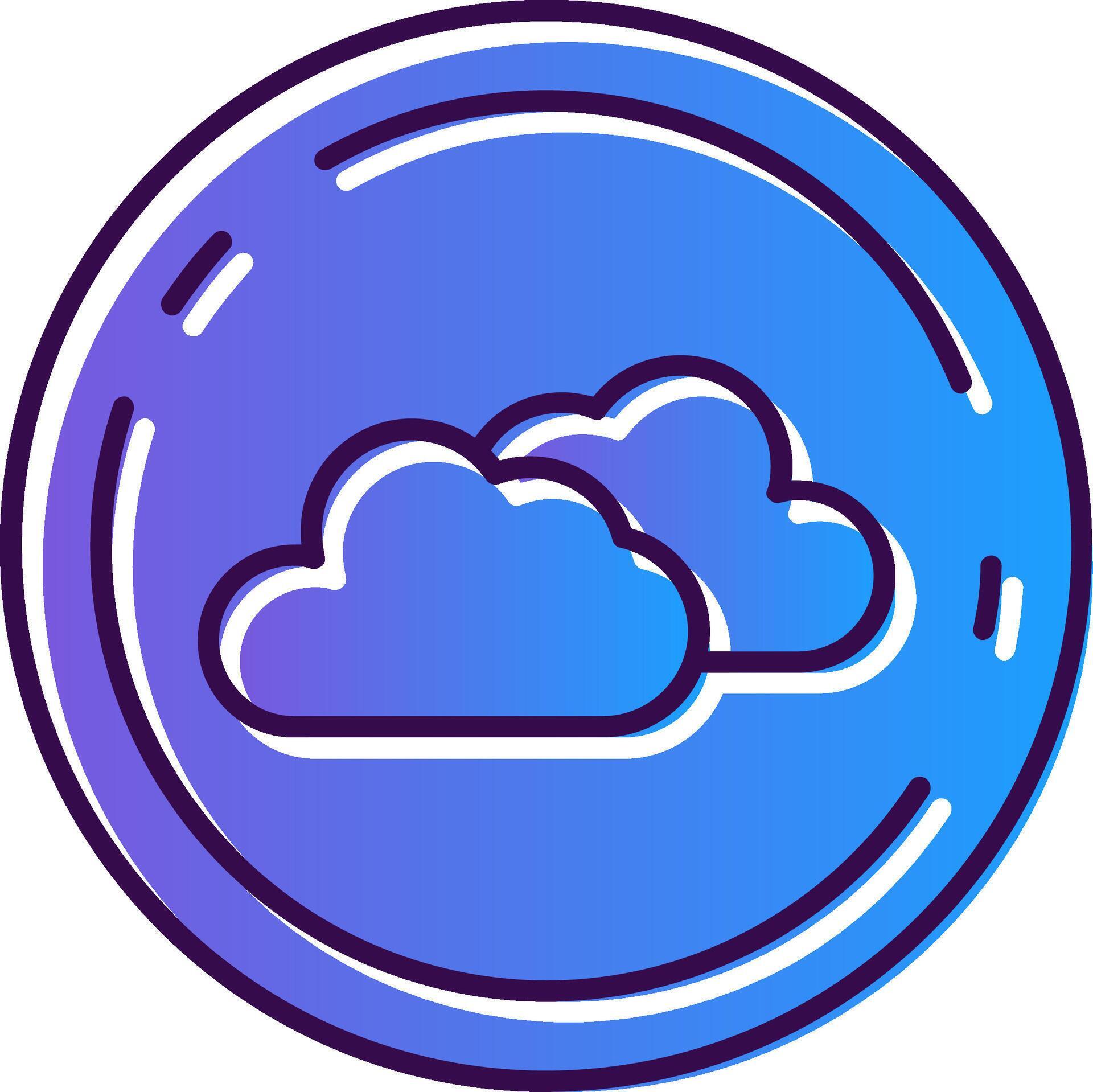 Cloud Gradient Filled Icon 41682431 Vector Art at Vecteezy