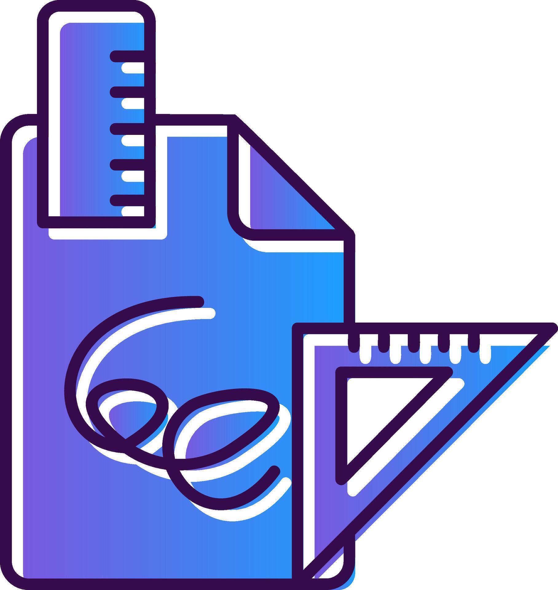 Drafts Gradient Filled Icon 41682655 Vector Art at Vecteezy