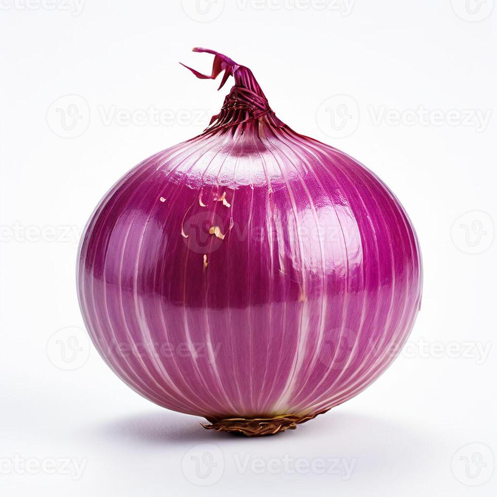 AI generated onion realistic with white background high quality ultra hd photo