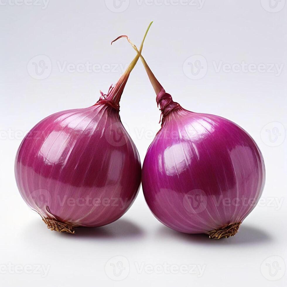 AI generated onion realistic with white background high quality ultra hd photo