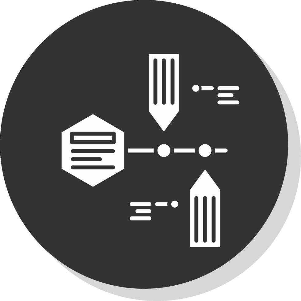 Timeline Glyph Grey Circle Icon vector