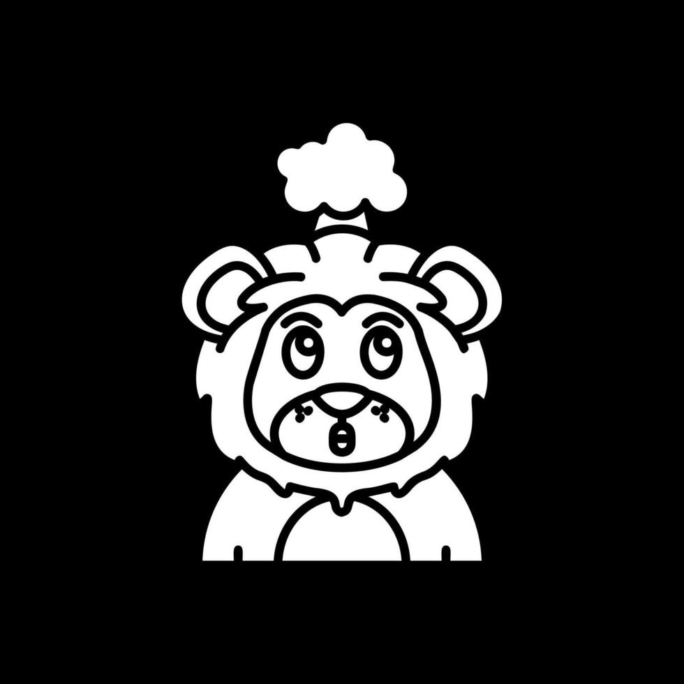 Exploding Glyph Inverted Icon vector