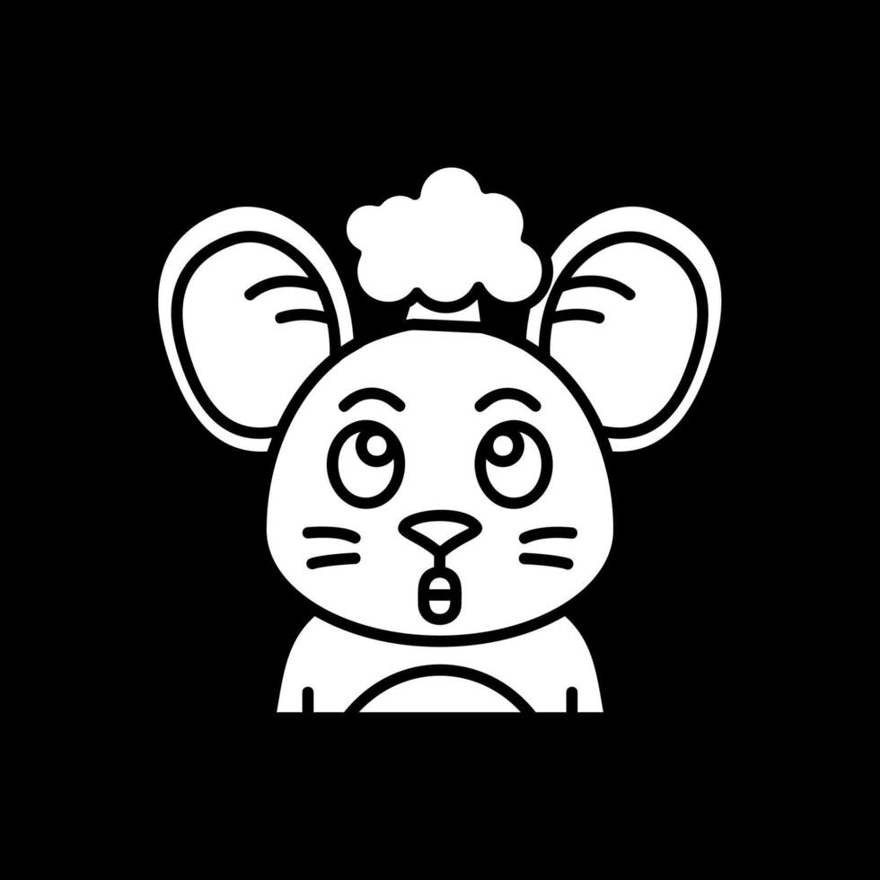 Exploding Glyph Inverted Icon vector