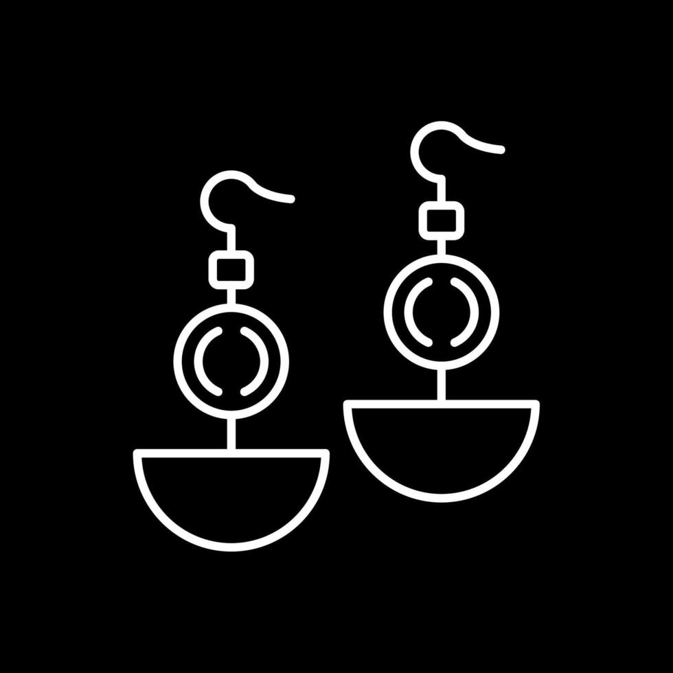 Earrnings Line Inverted Icon vector