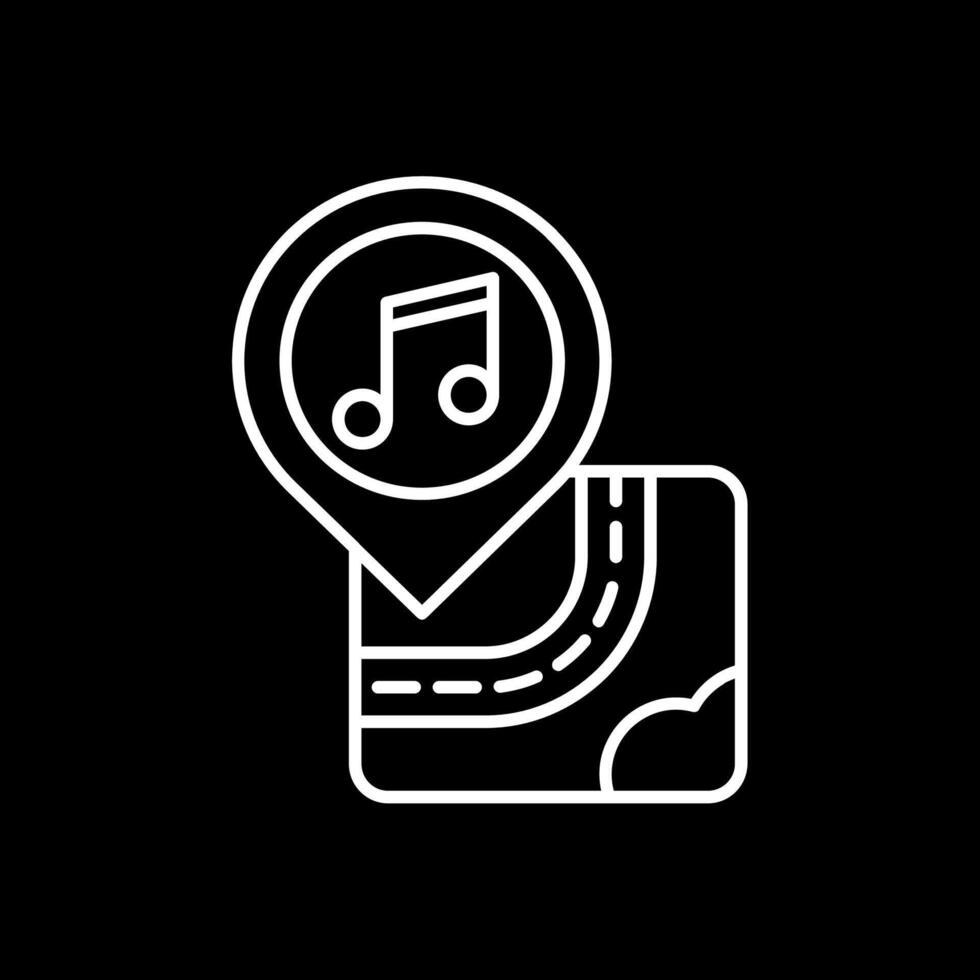 Concert Line Inverted Icon vector