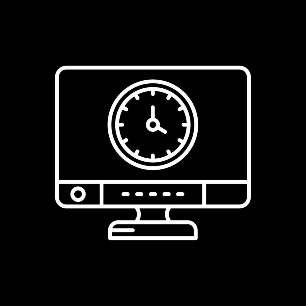 Time Line Inverted Icon vector