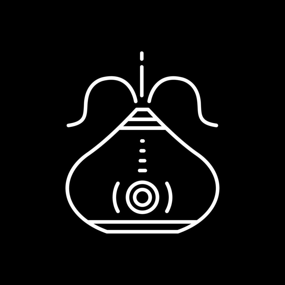 Humidifier Line Inverted Icon vector