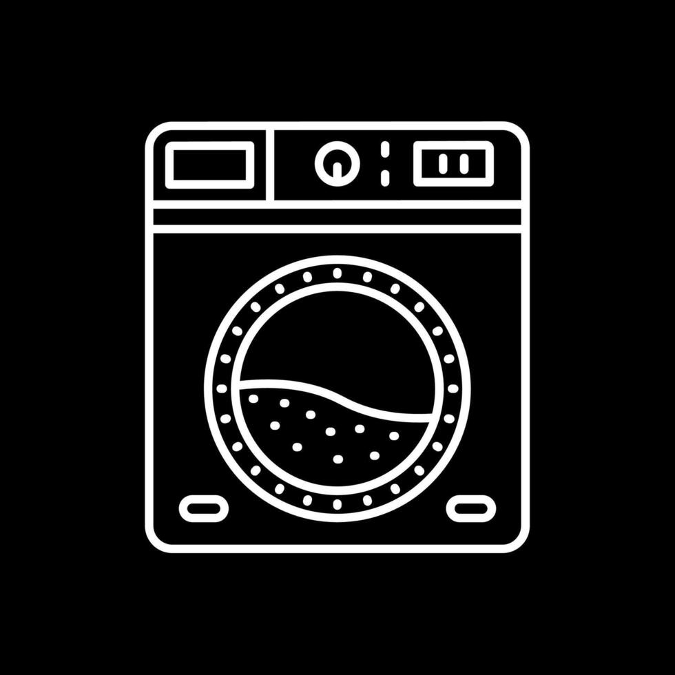 Laundry Line Inverted Icon vector