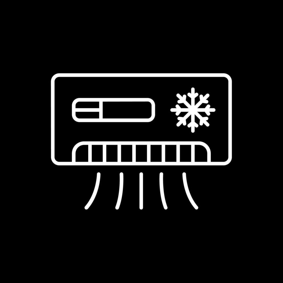 Conditioner Line Inverted Icon vector