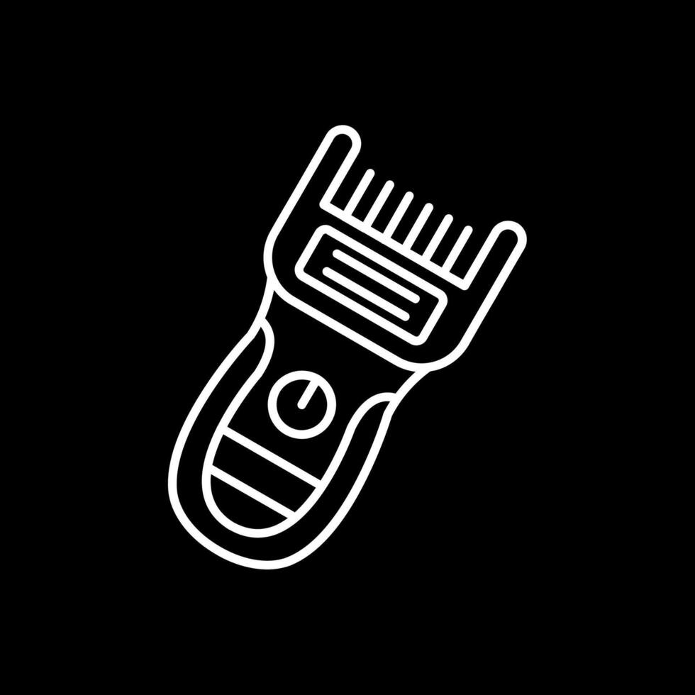 Trimmer Line Inverted Icon vector