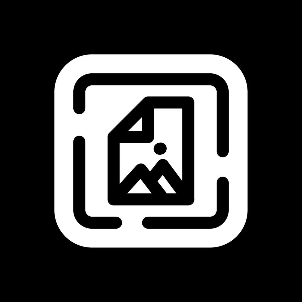 Jpg Glyph Inverted Icon vector