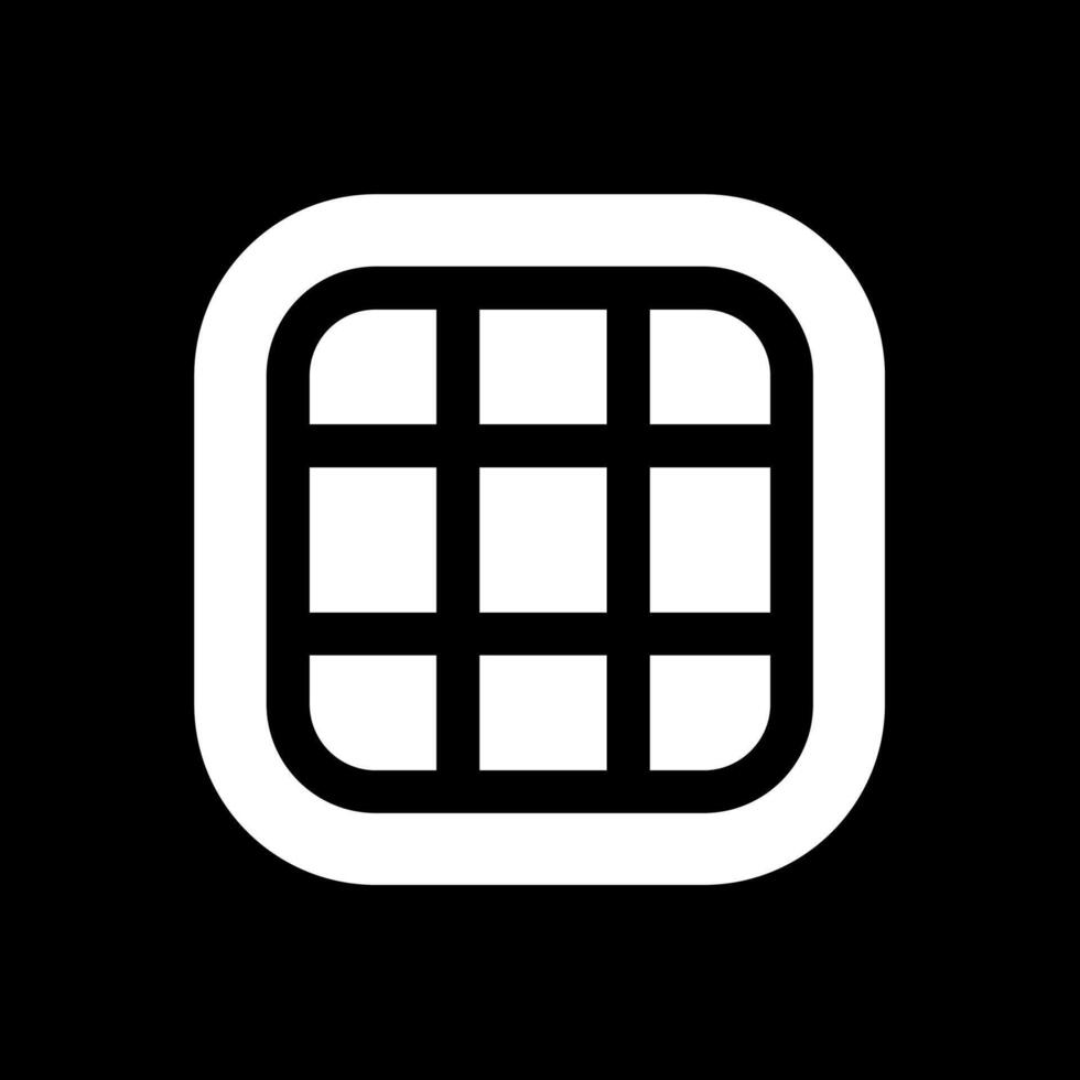 Layout Glyph Inverted Icon vector