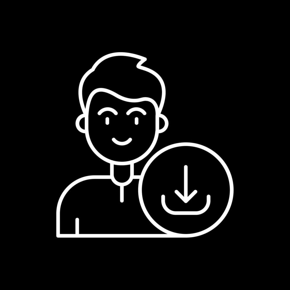 Download Line Inverted Icon vector