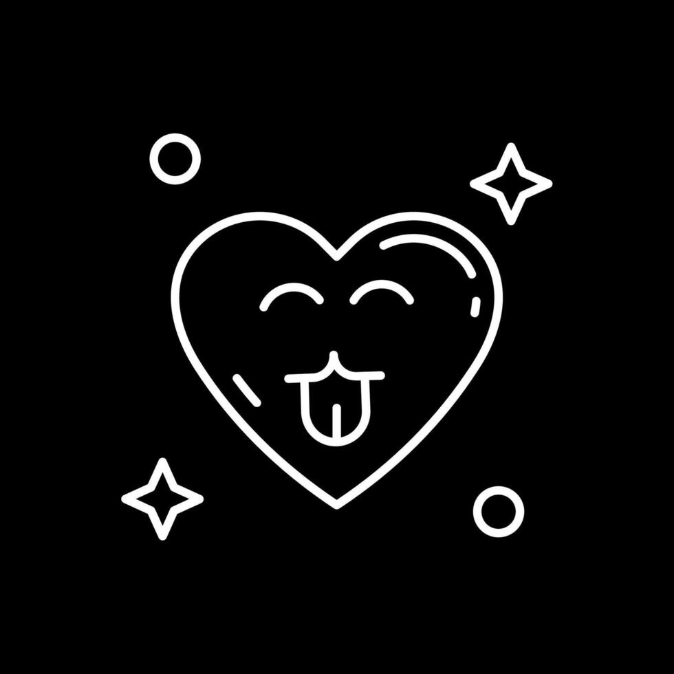 Cute Line Inverted Icon vector