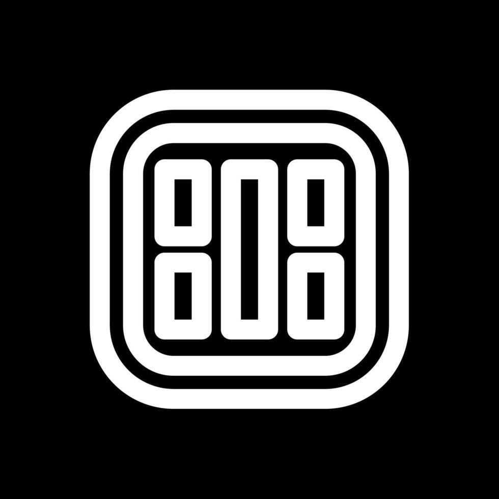 Layout Line Inverted Icon vector