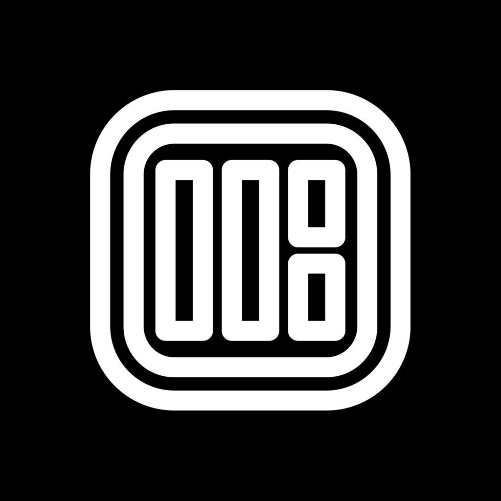 Layout Line Inverted Icon vector