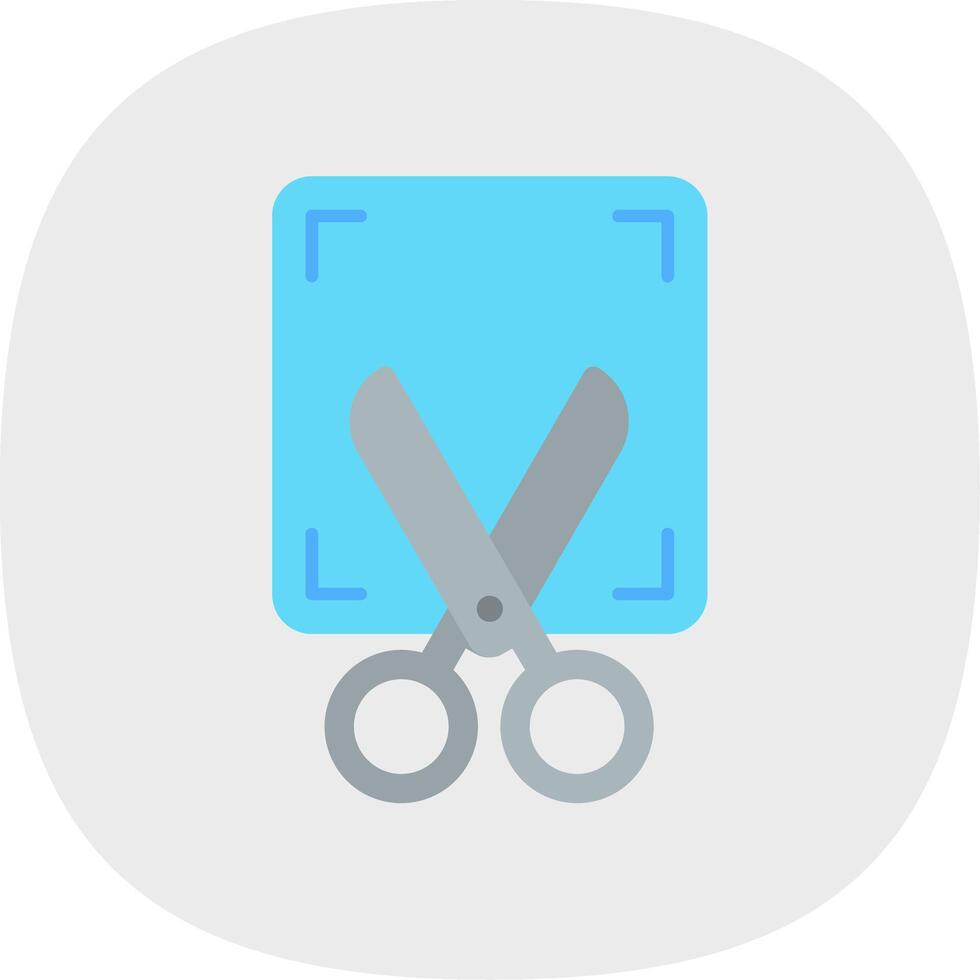Screenshot Flat Curve Icon vector
