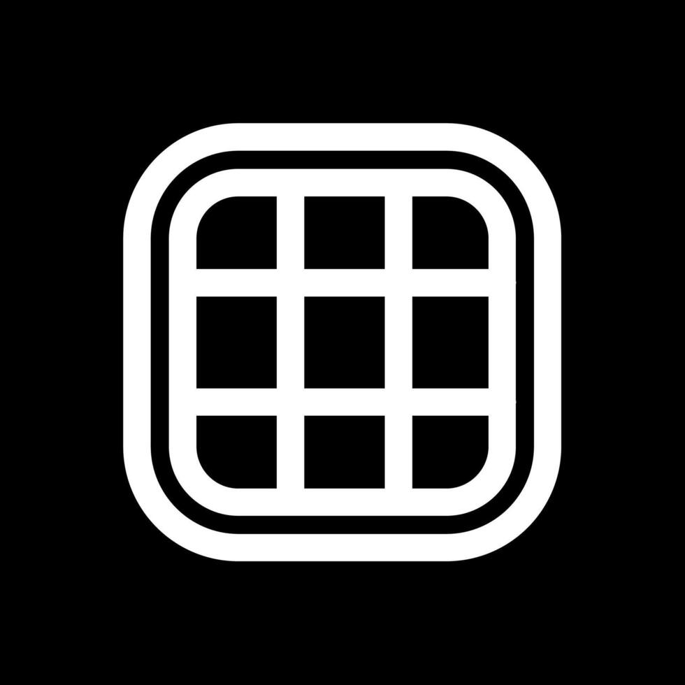 Layout Line Inverted Icon vector