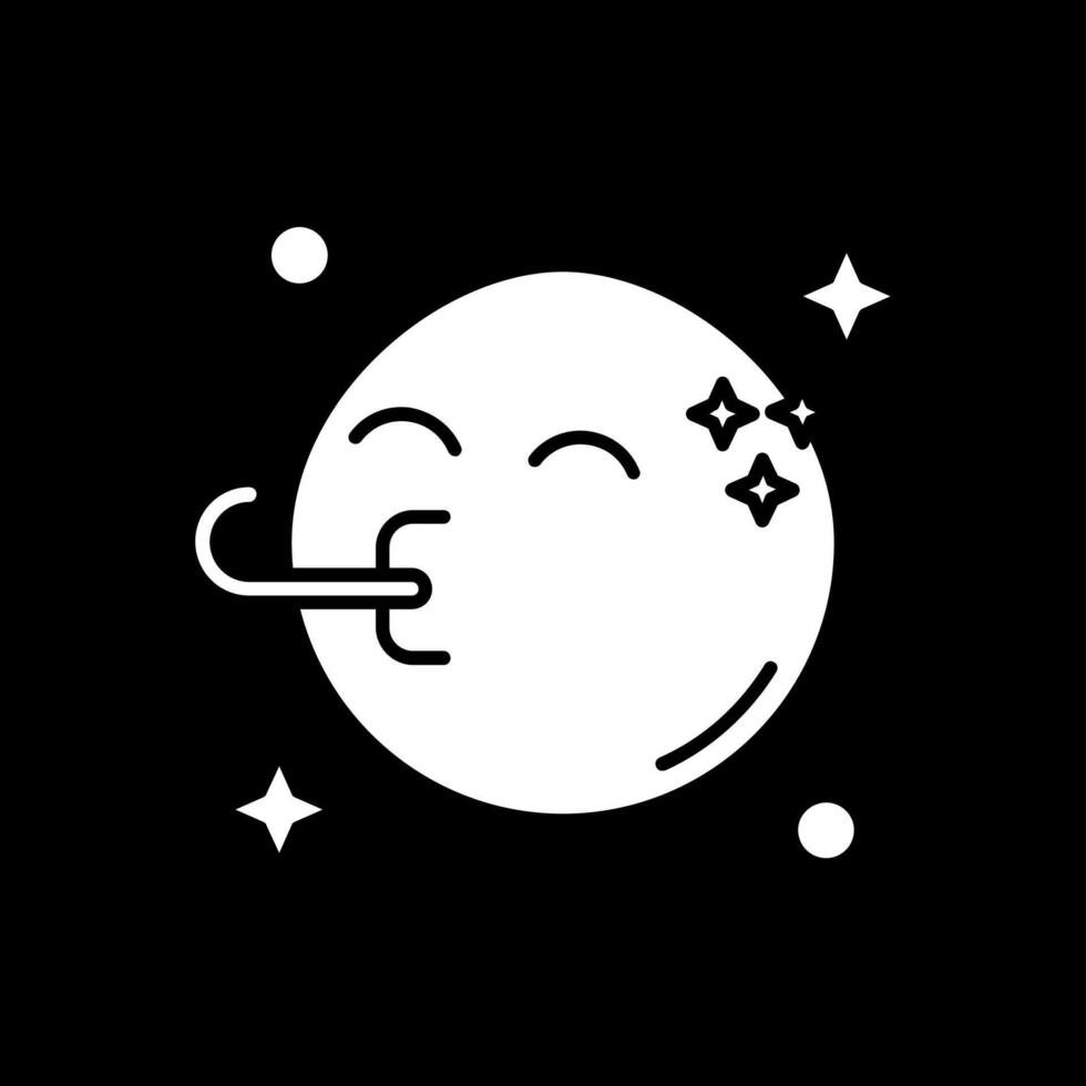 Congratulation Glyph Inverted Icon vector