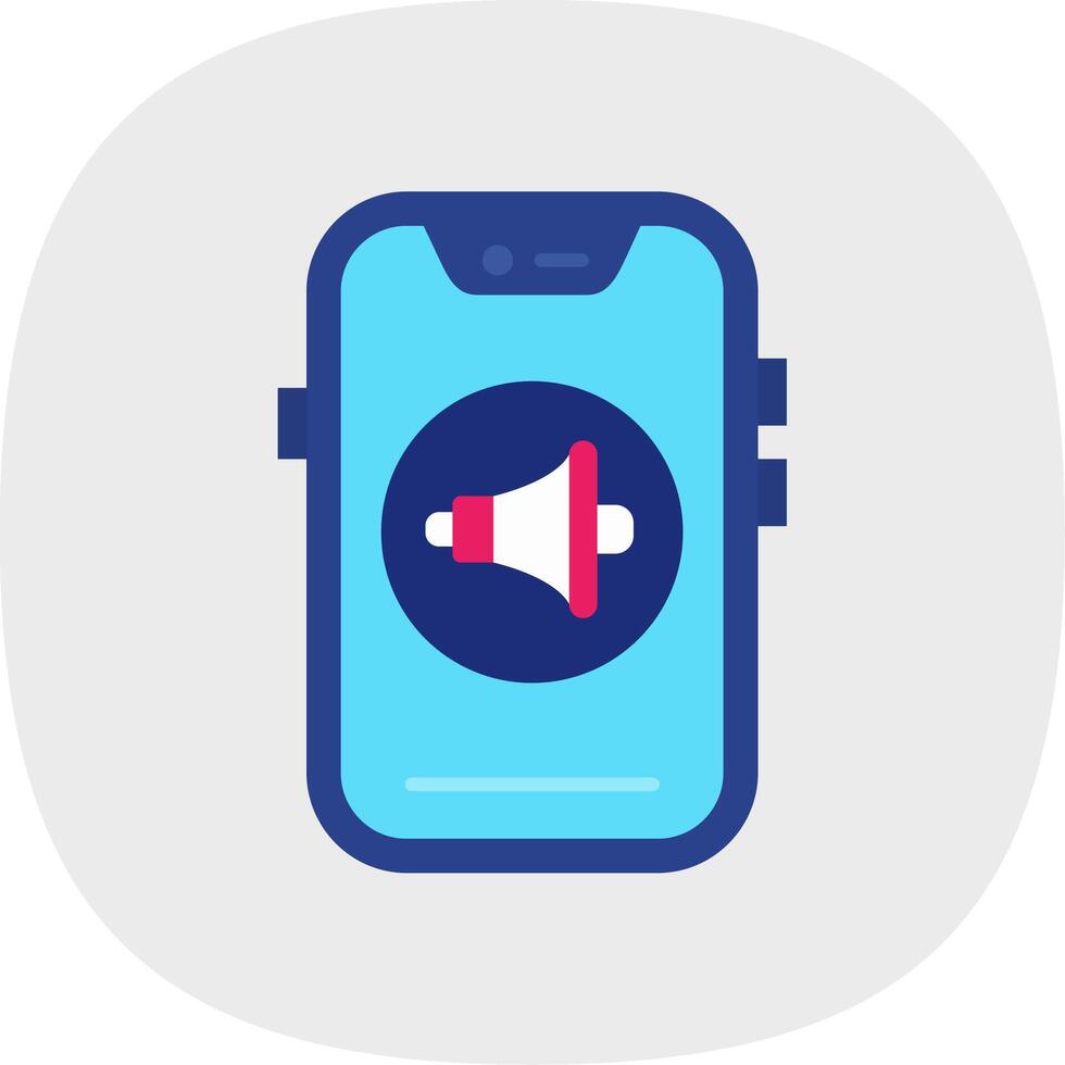 Sound Flat Curve Icon vector