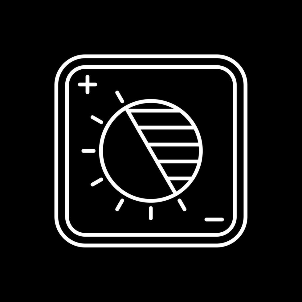 Exposure Line Inverted Icon vector