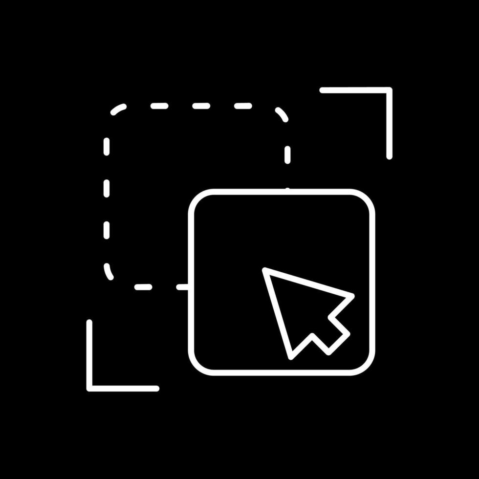 Exclude Line Inverted Icon vector