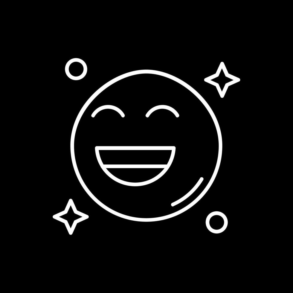 icono de línea de sonrisa invertida vector