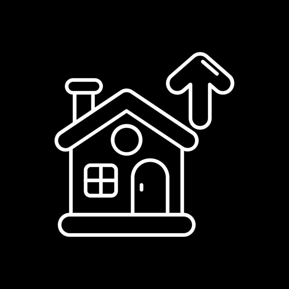 Property Line Inverted Icon vector
