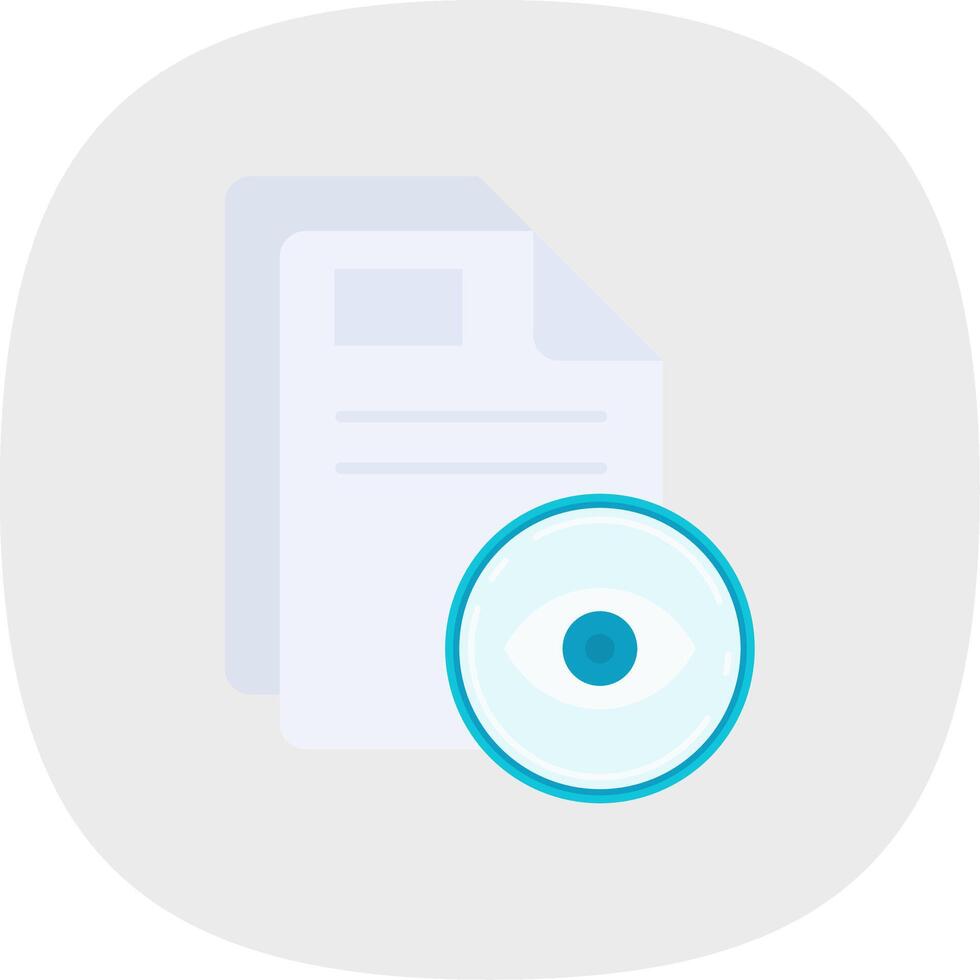 Read Flat Curve Icon vector