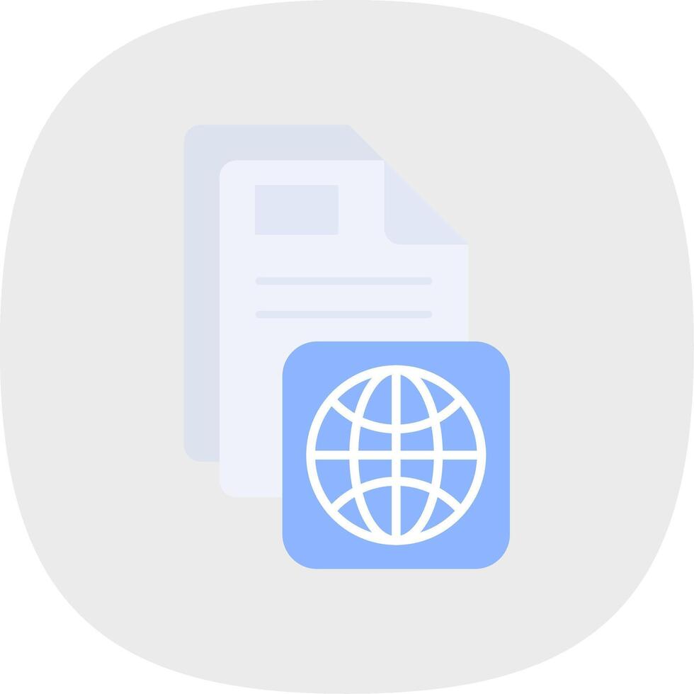 Internet Flat Curve Icon vector