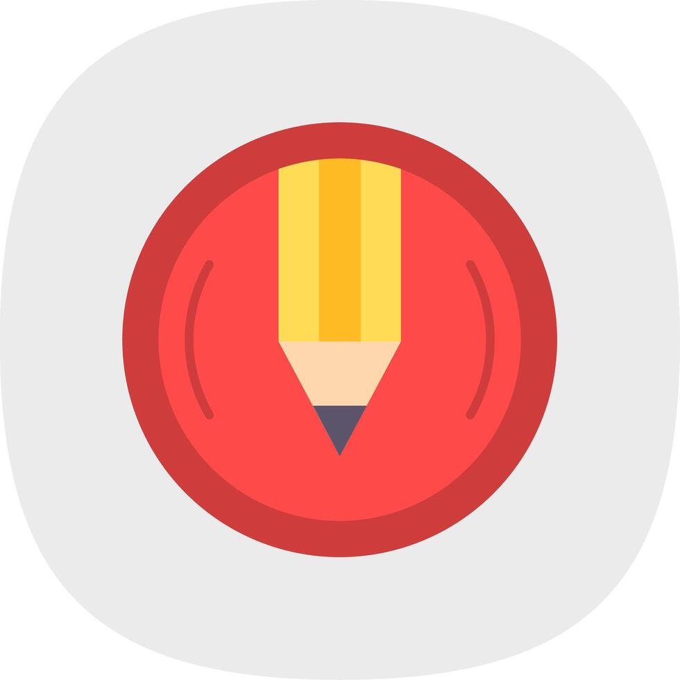 Compose Flat Curve Icon vector