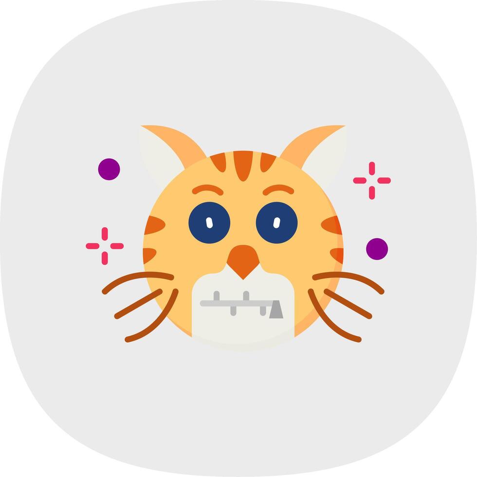 Zipped Flat Curve Icon vector