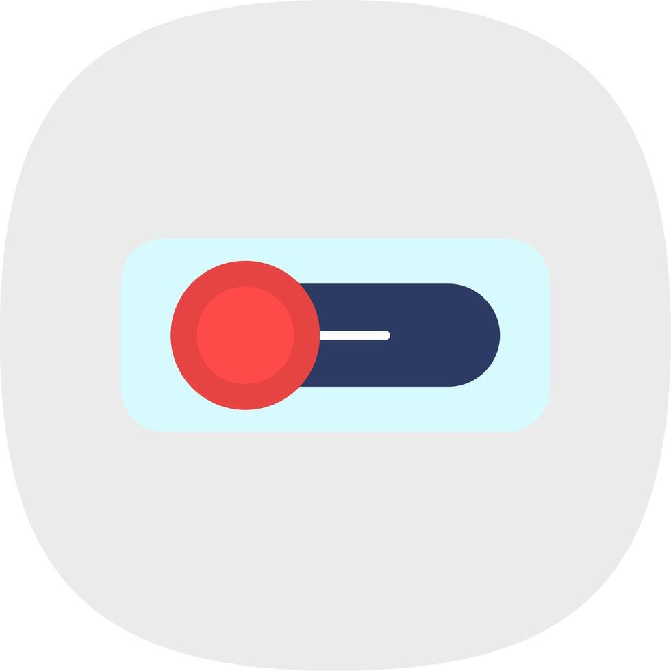 Switch Flat Curve Icon vector