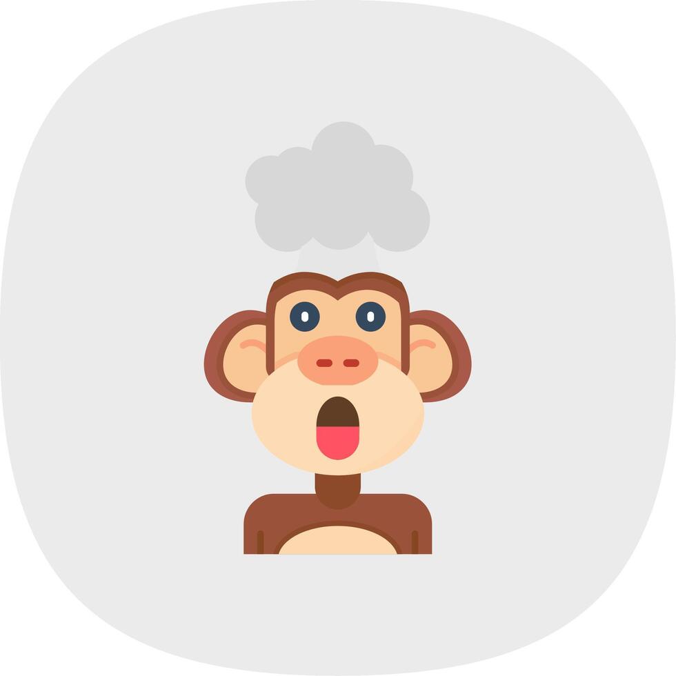 Exploding Flat Curve Icon vector