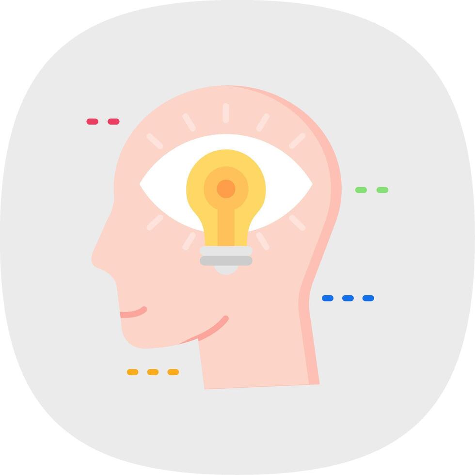Visualization Flat Curve Icon vector