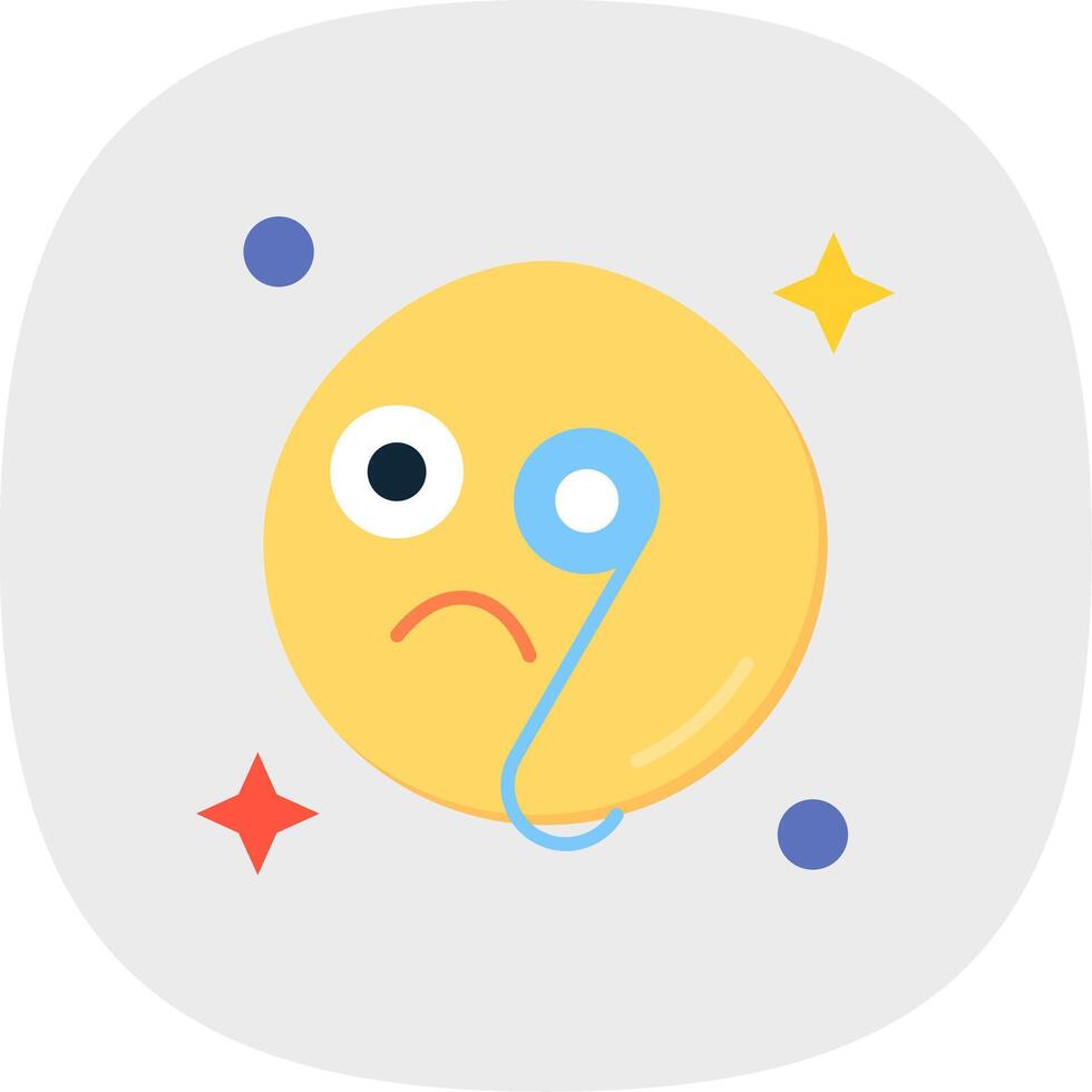 Detective Flat Curve Icon vector