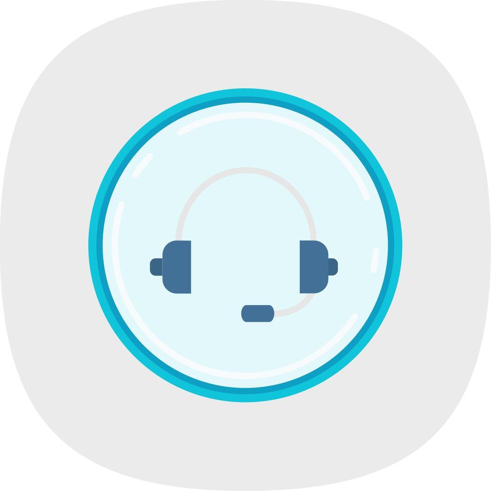 Music Flat Curve Icon vector