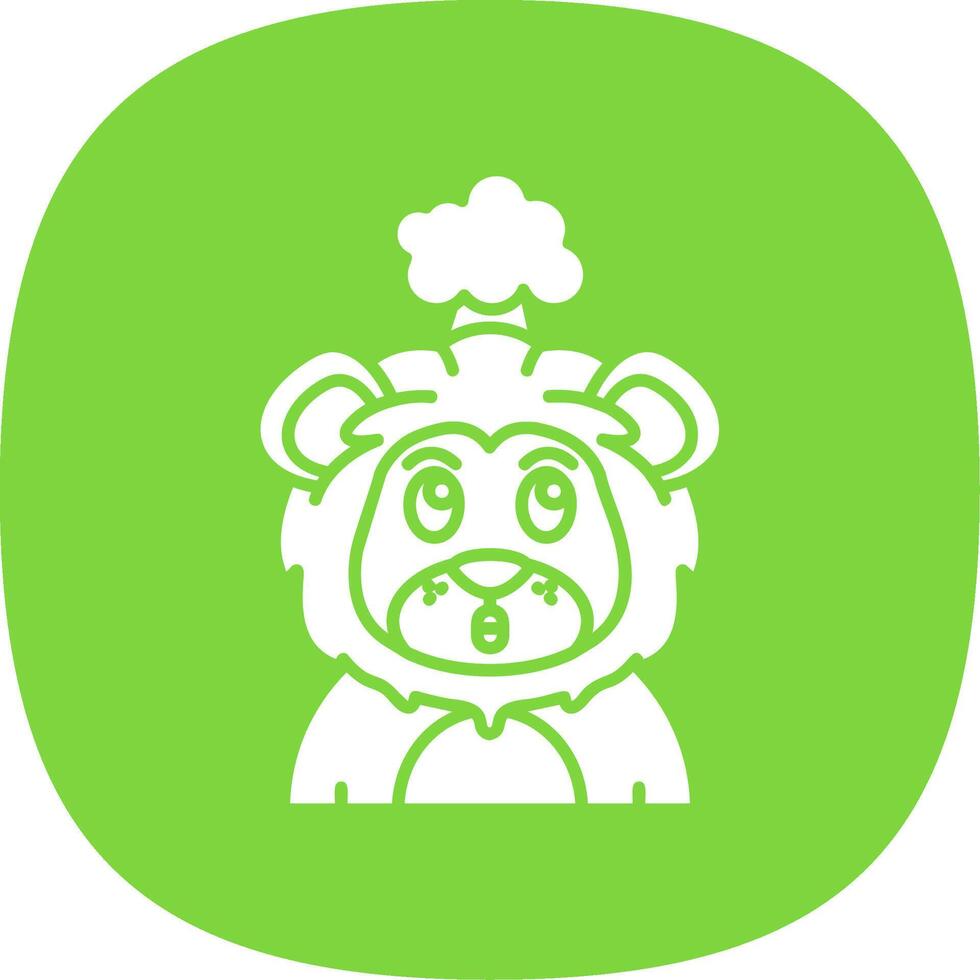 Exploding Glyph Curve Icon vector