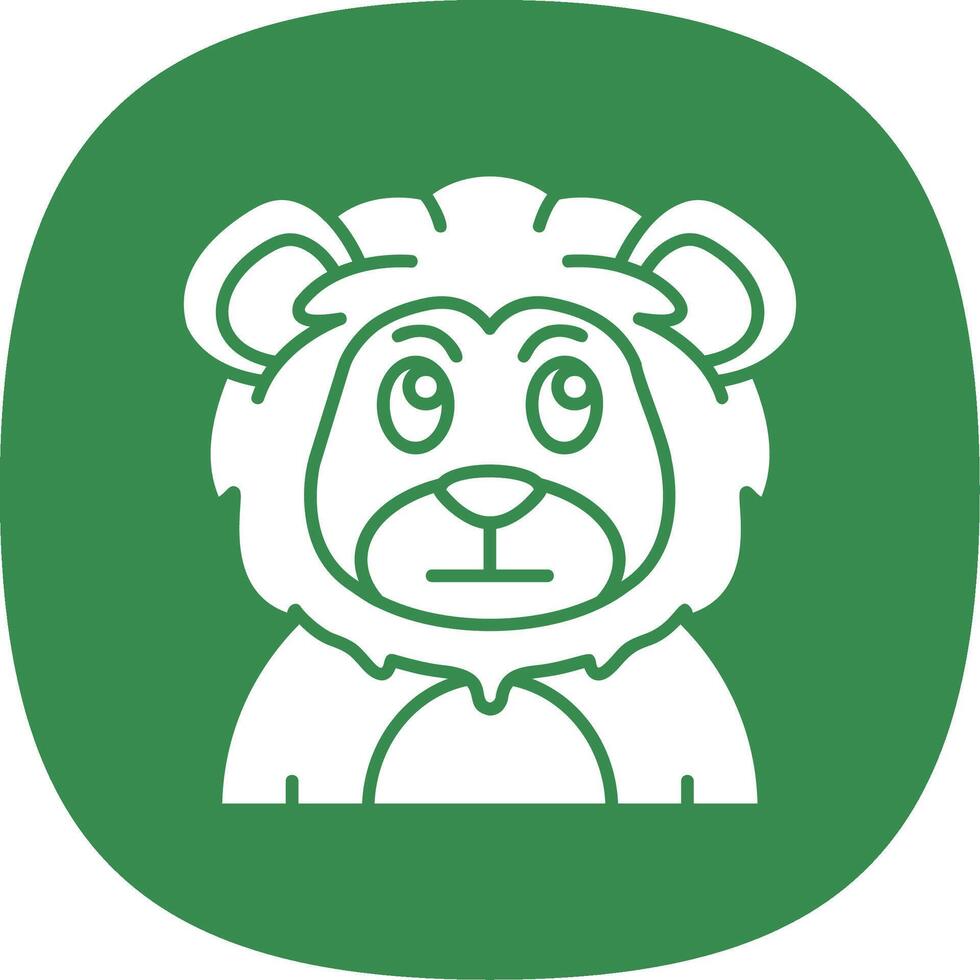 Embarrassed Glyph Curve Icon vector