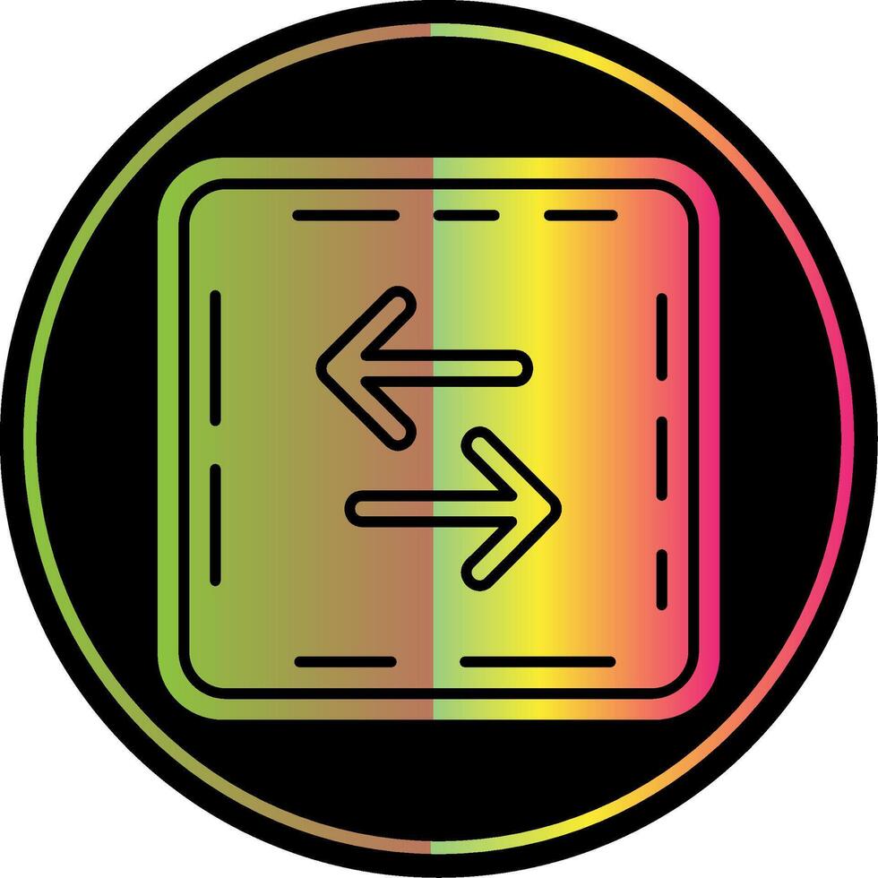 Swap Glyph Due Color Icon vector