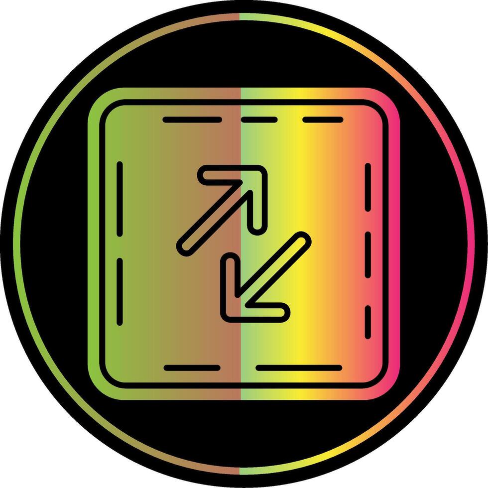 Swap Glyph Due Color Icon vector