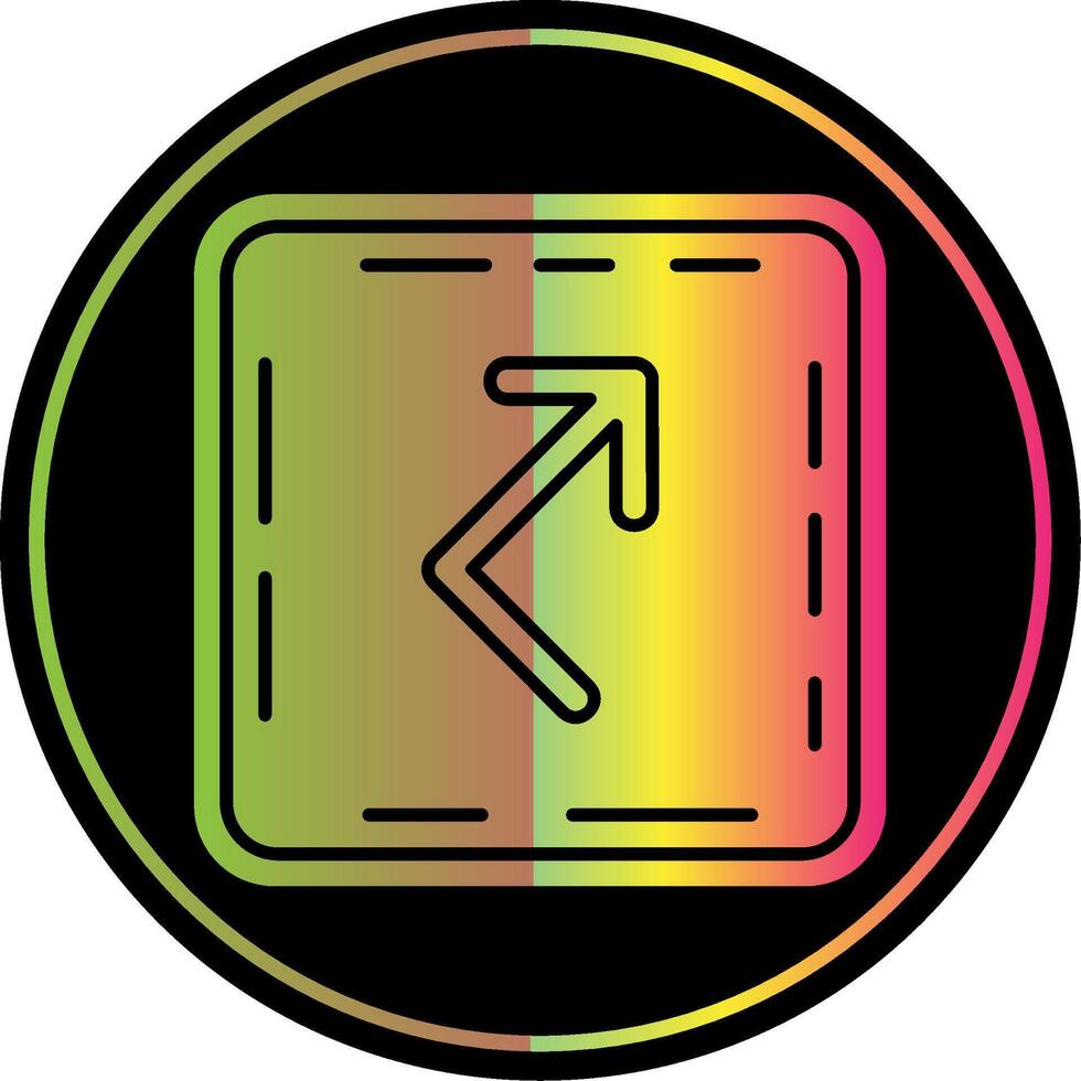 Bounce Glyph Due Color Icon vector