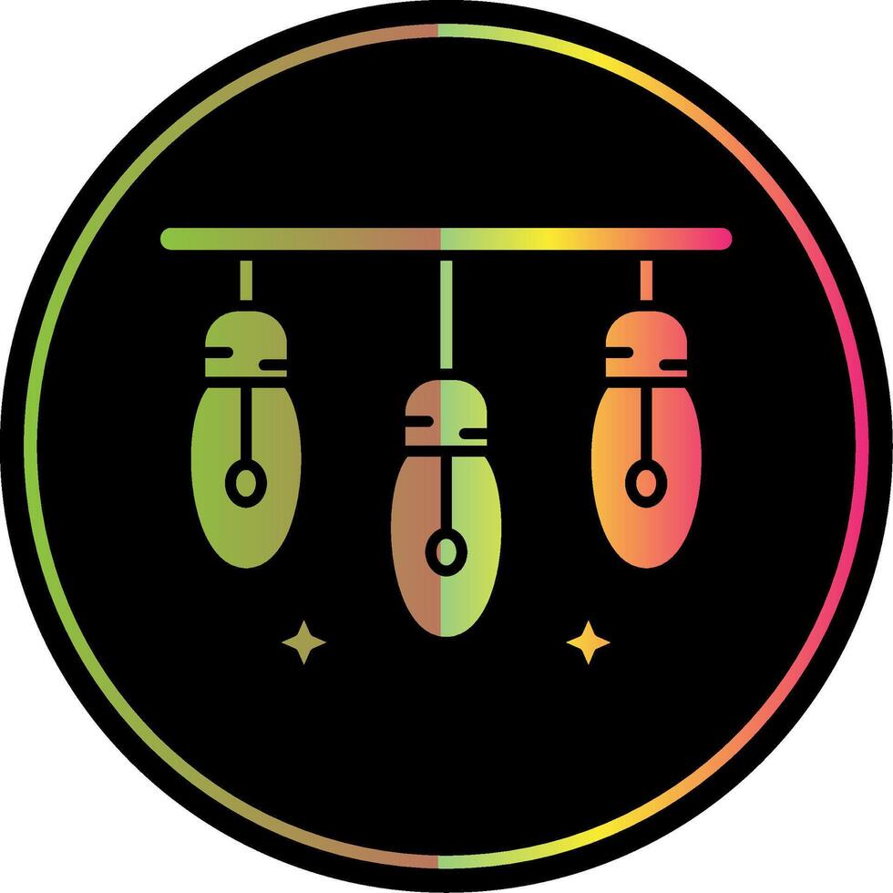 Lights Glyph Due Color Icon vector