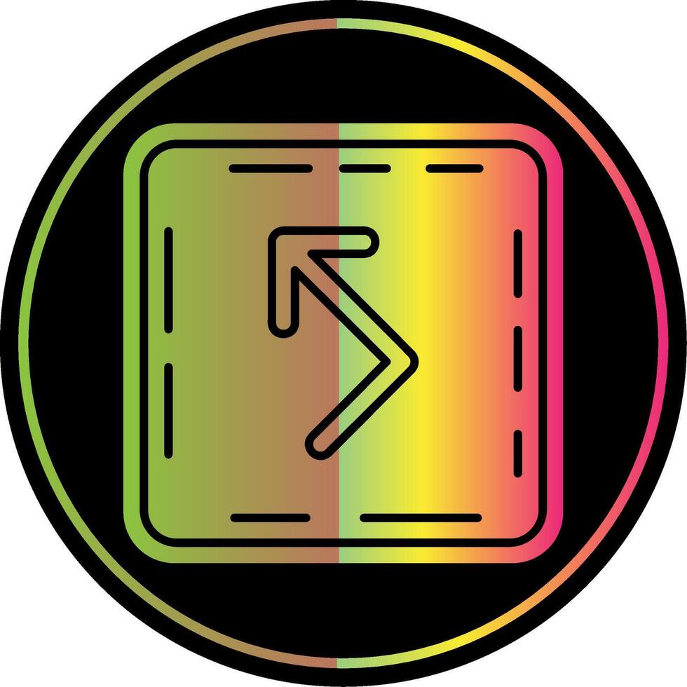 Bounce Glyph Due Color Icon vector