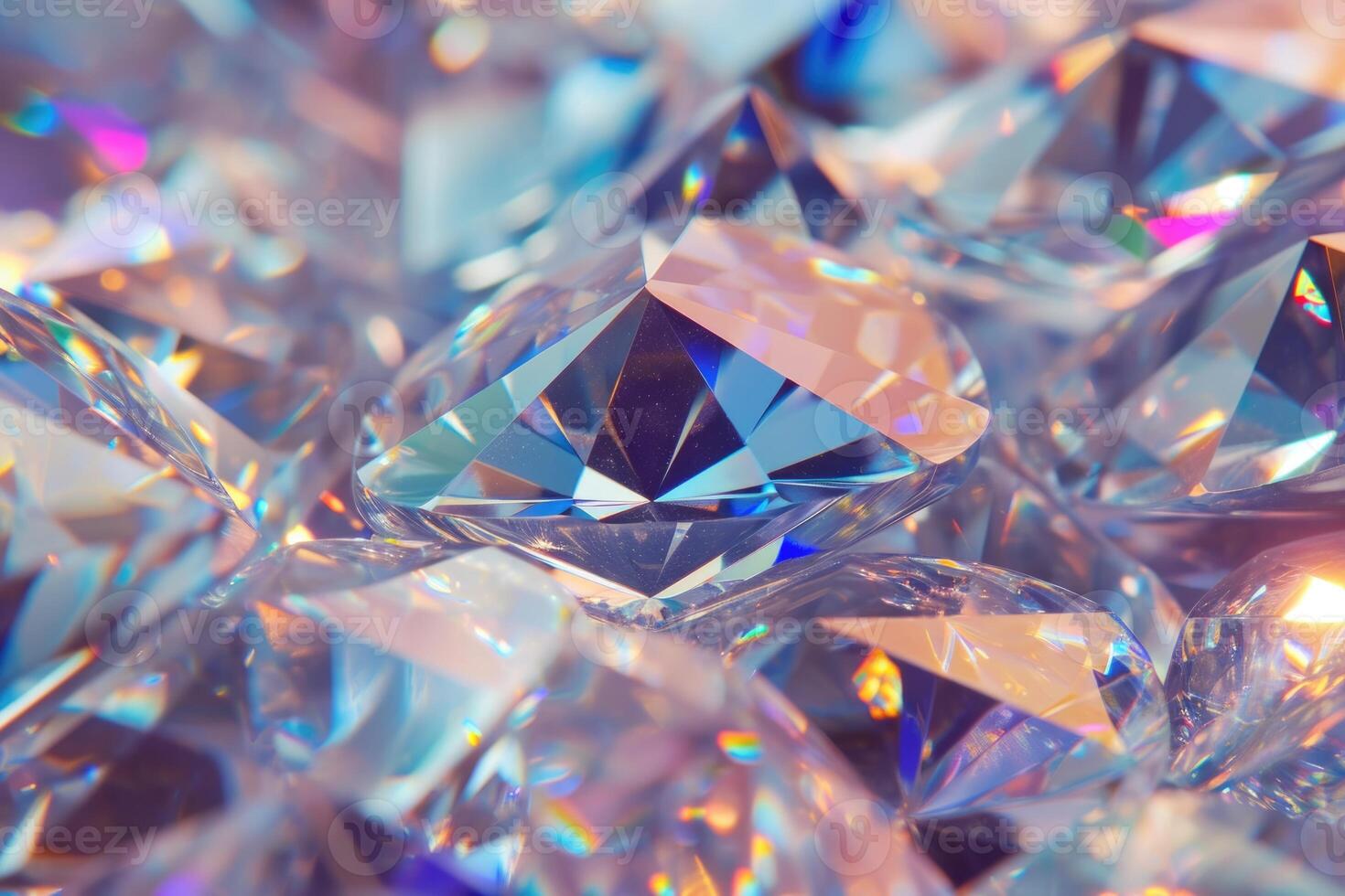 ai generado resumen diamante modelo antecedentes con cristal textura ilustración. foto