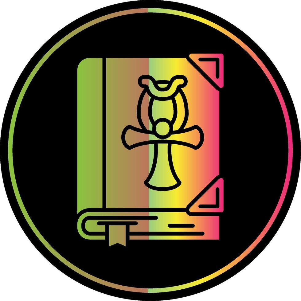 History Glyph Due Color Icon vector