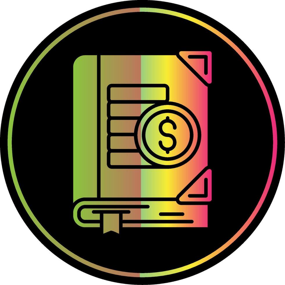 Budgeting Glyph Due Color Icon vector