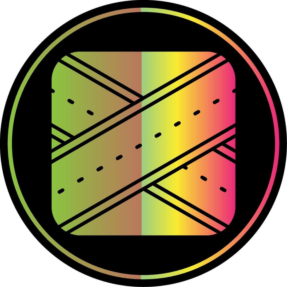 Overpass Glyph Due Color Icon vector