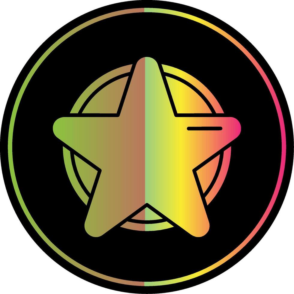 Favorite Glyph Due Color Icon vector
