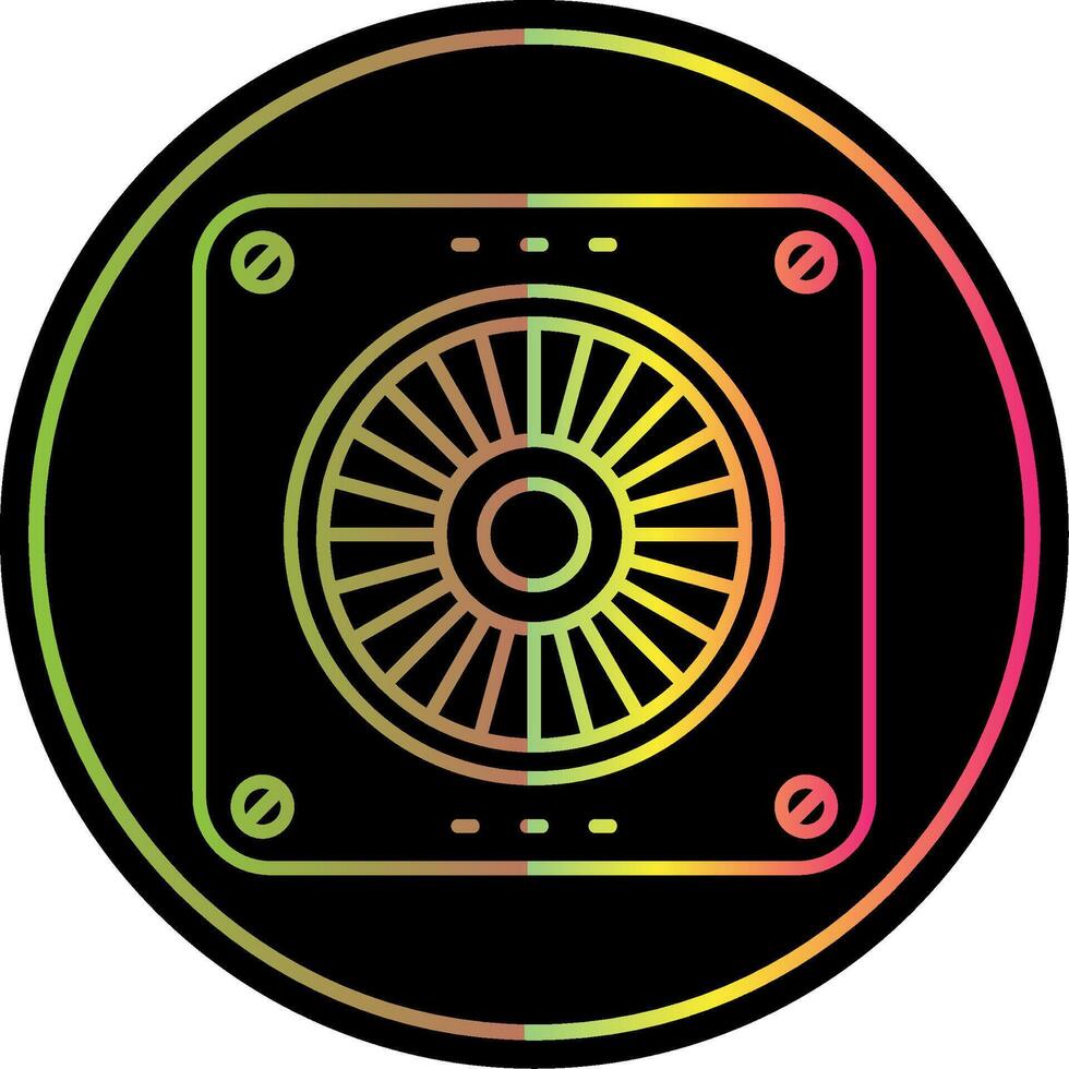 Extractor Line Gradient Due Color Icon vector
